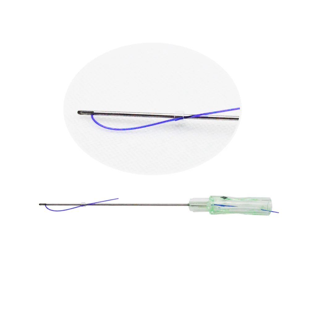 21G 38 mm W blunt cannula needle cog fios de pdo thread lift for Nose Wire  to Beazil