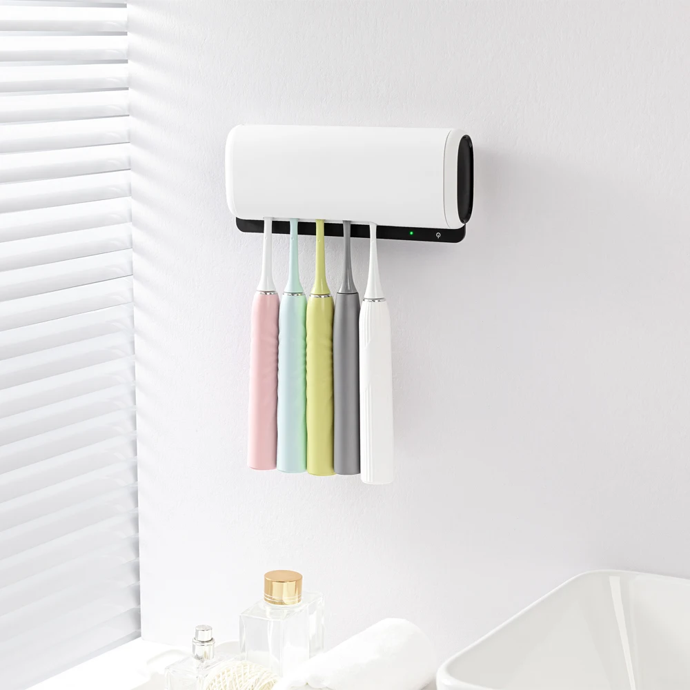 Hot products top 20 2021 Uvc Sterilizer Electric With uvc led Toothbrush Sanitizer Portable uv toothbrush sterlizer Holder