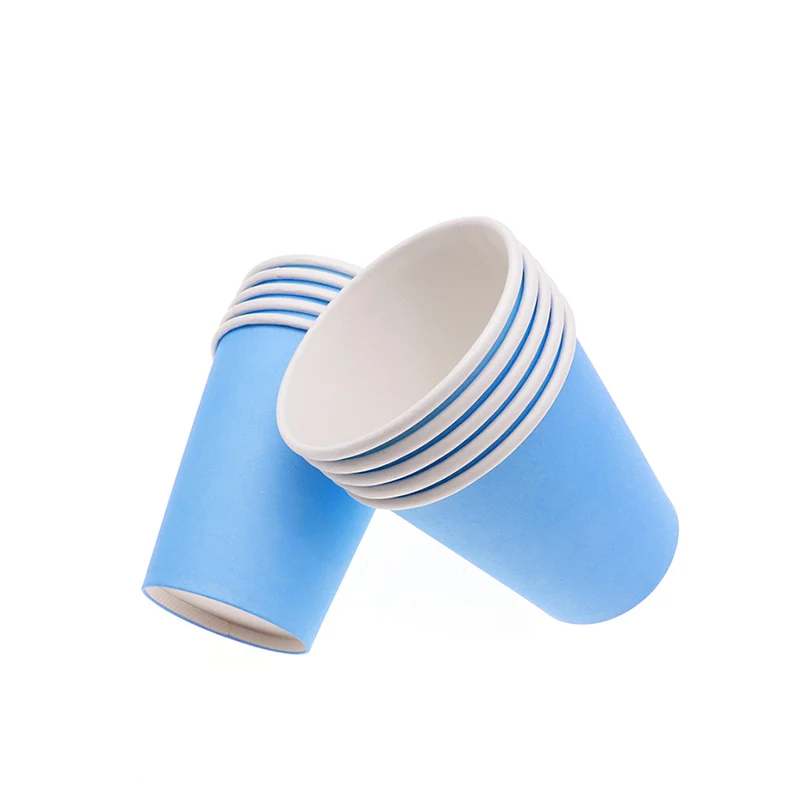 
Ripple Wave Brands Coffee Food Double Wall Cups with Lids Royal Blue Single 0.001 8Oz Lid Insert 1000Ml Paper Cup 