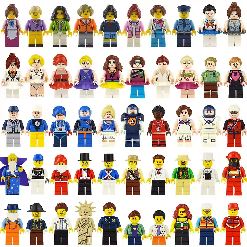 Random Mini Building Blocks Le Animation Diy Mini Cartoon Character Building Blocks