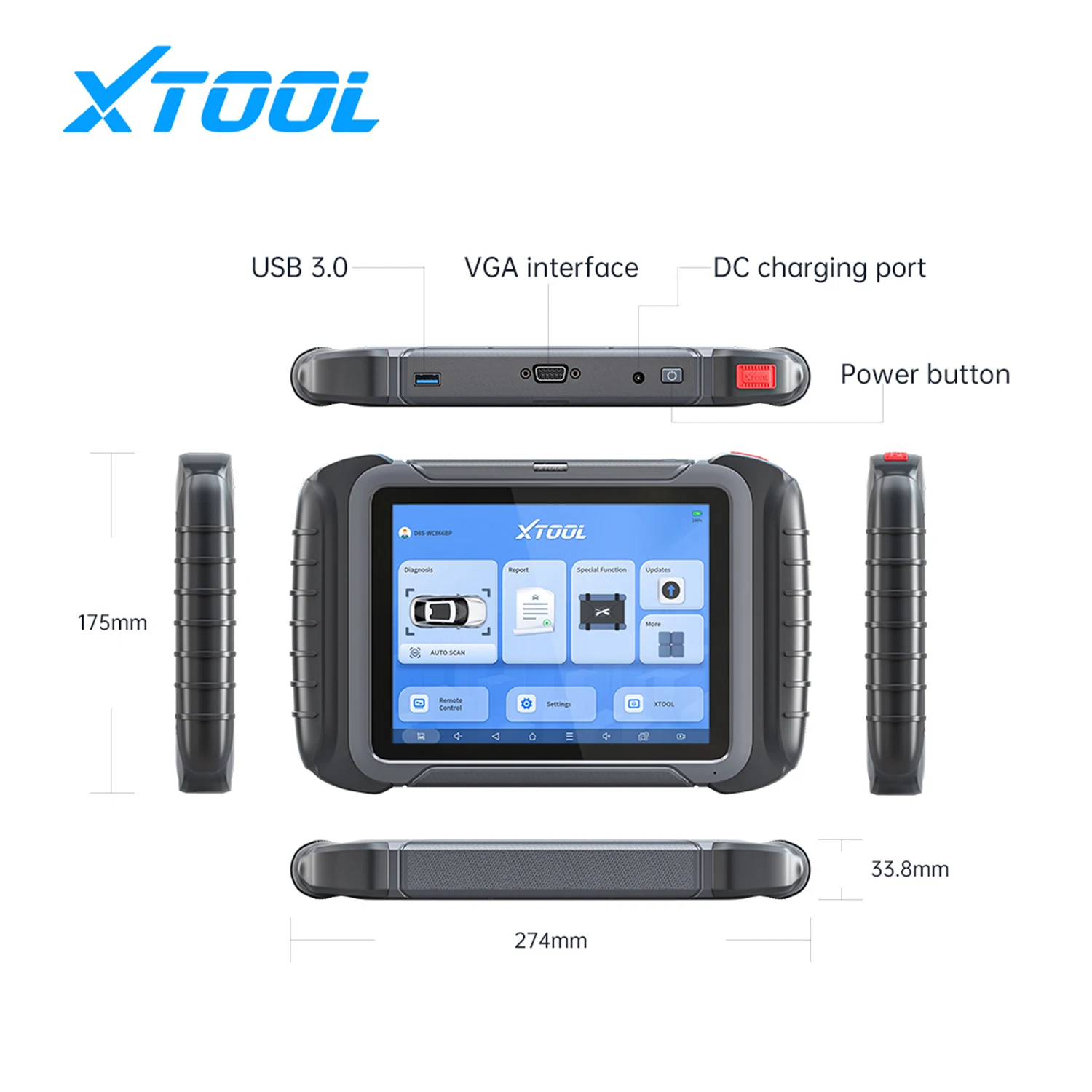 XTOOL D8S Update of XTOOL D8 Car Diagnostic Scanner Automotive Scan Tools With Technology Map DoIP&CAN FD