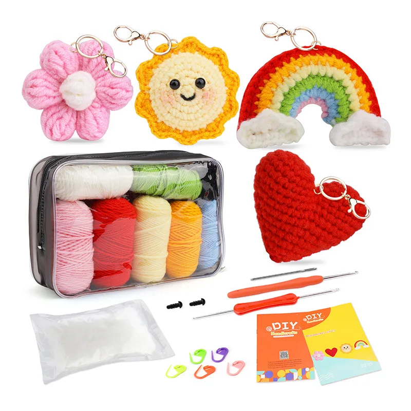 Crochet Kits for Adults and Kids DIY Knitting Supplies Crochet Kit for Beginners with Step-by-Step Video Tutoria Knitting Doll