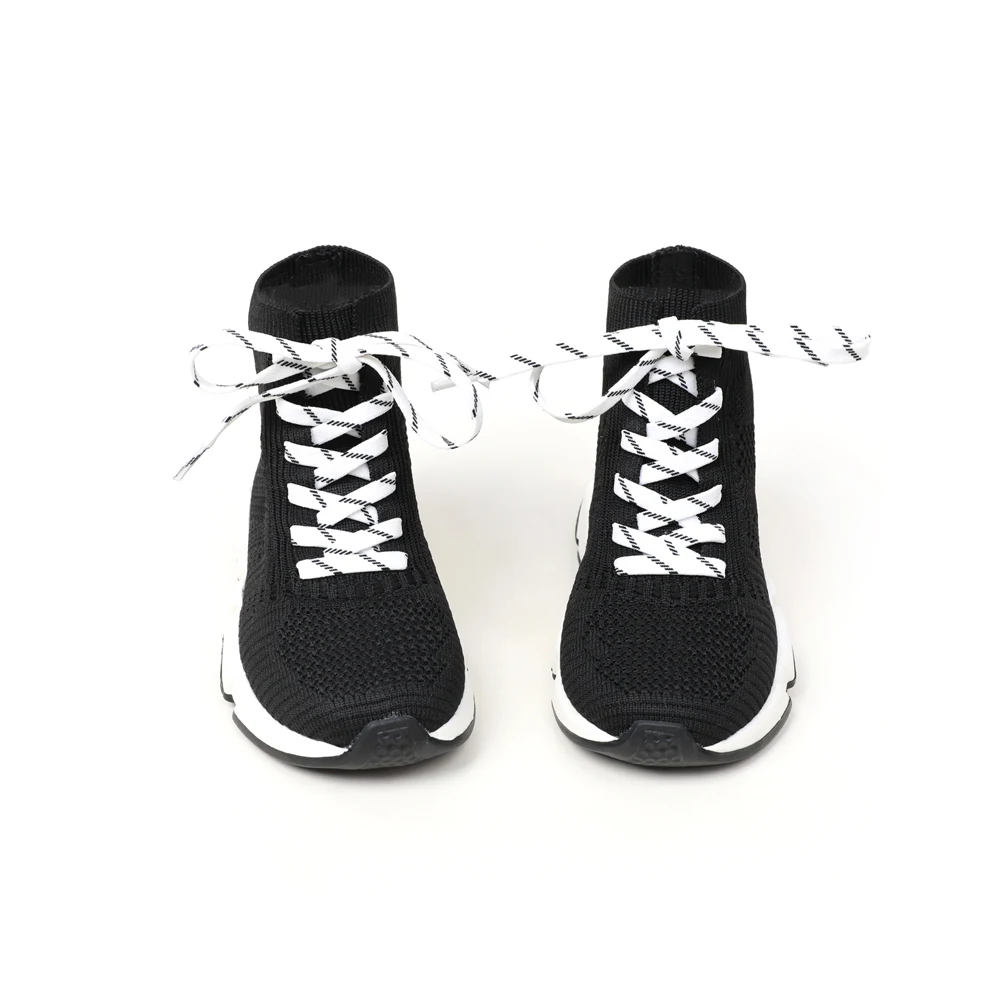 2022 Girls Boys High Top Mesh Sock Sneakers Toddler/Little/Big Kid Casual Fashion Footwear Children School Lace-Up Brand Shoes