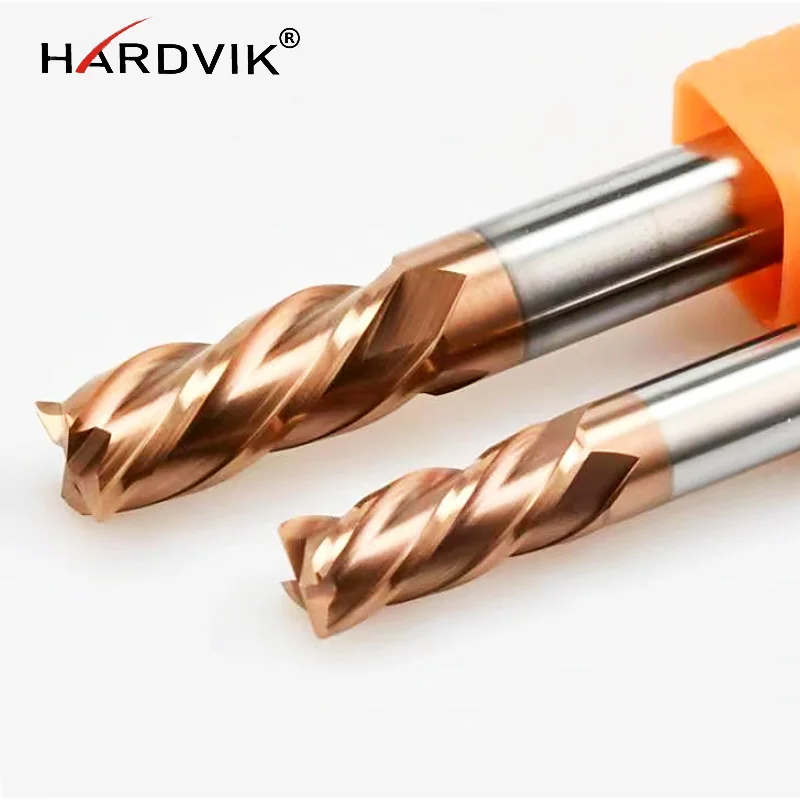 HARDVIK Hotsales Cheap HRC55 4x50 Flat End Mill GA CNC Cabide Cutter for General Process