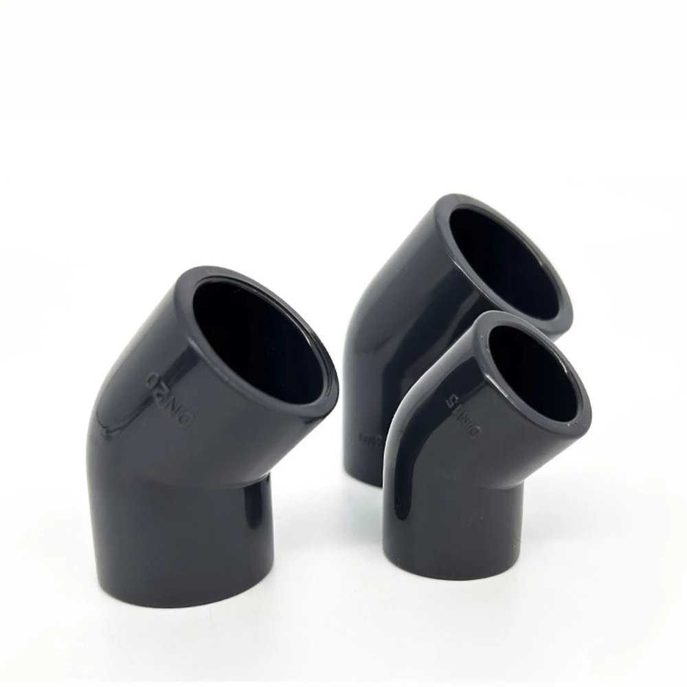 DN15 - DN400 high quality PVC 90 degree elbow for water supply and drainage pvc electrical conduit 45 degree elbow elbow