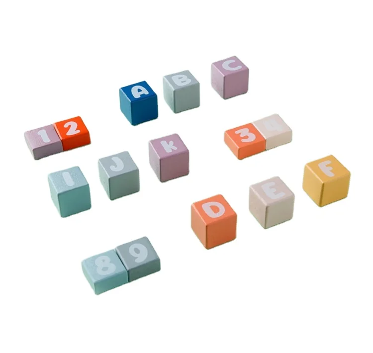 New Type Colorful Kids Wooden Bricks Educational Block Toys