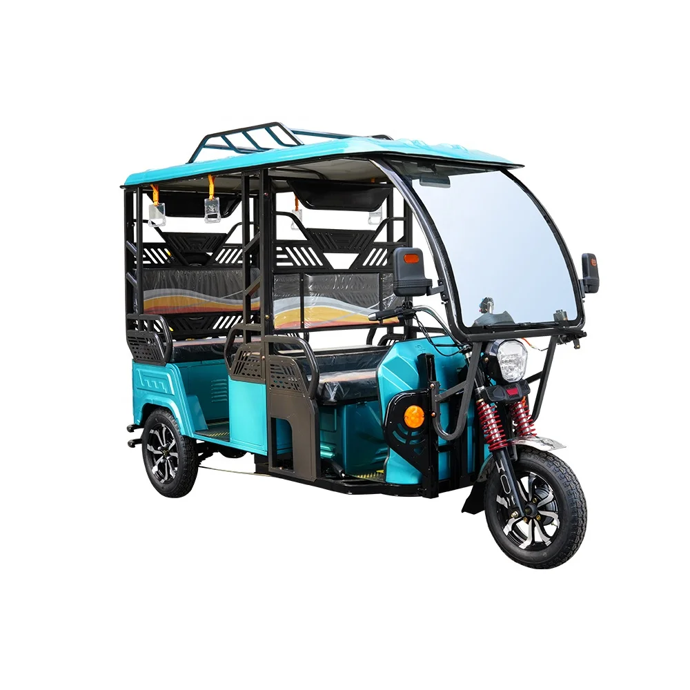 Passenger Motorized Tricycle Runabout 3 Wheel With Open Car Taxi MINI CABRIO Tuk Tuk Adult Cab Pedicab Trike