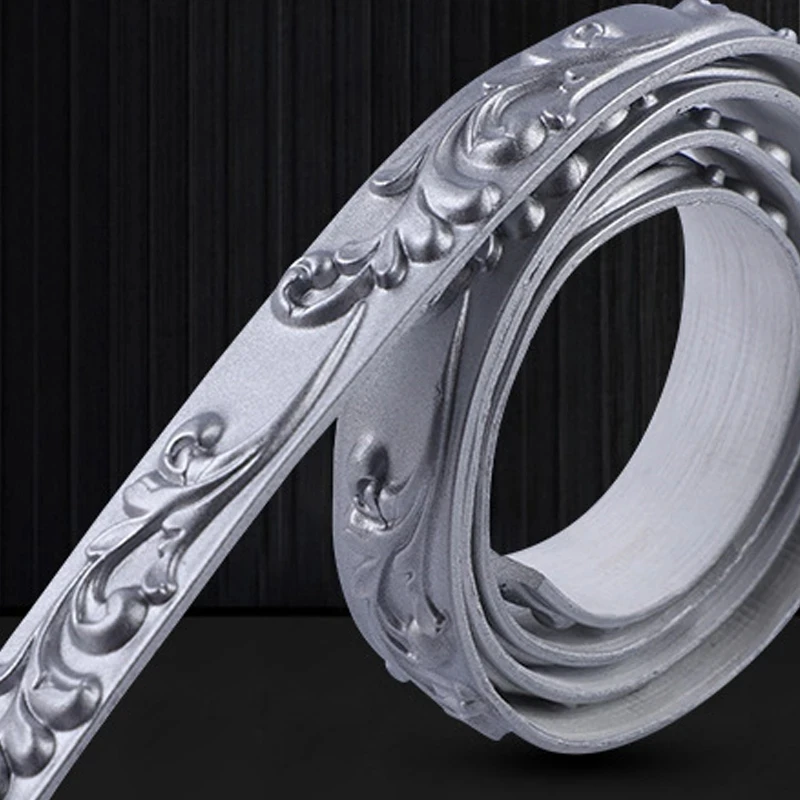 Peel and Stick Wall Trim Interior Decorative Trim Baseboard PVC Corner Trim Self-adhesive Flexible Trim Molding for Bathtub