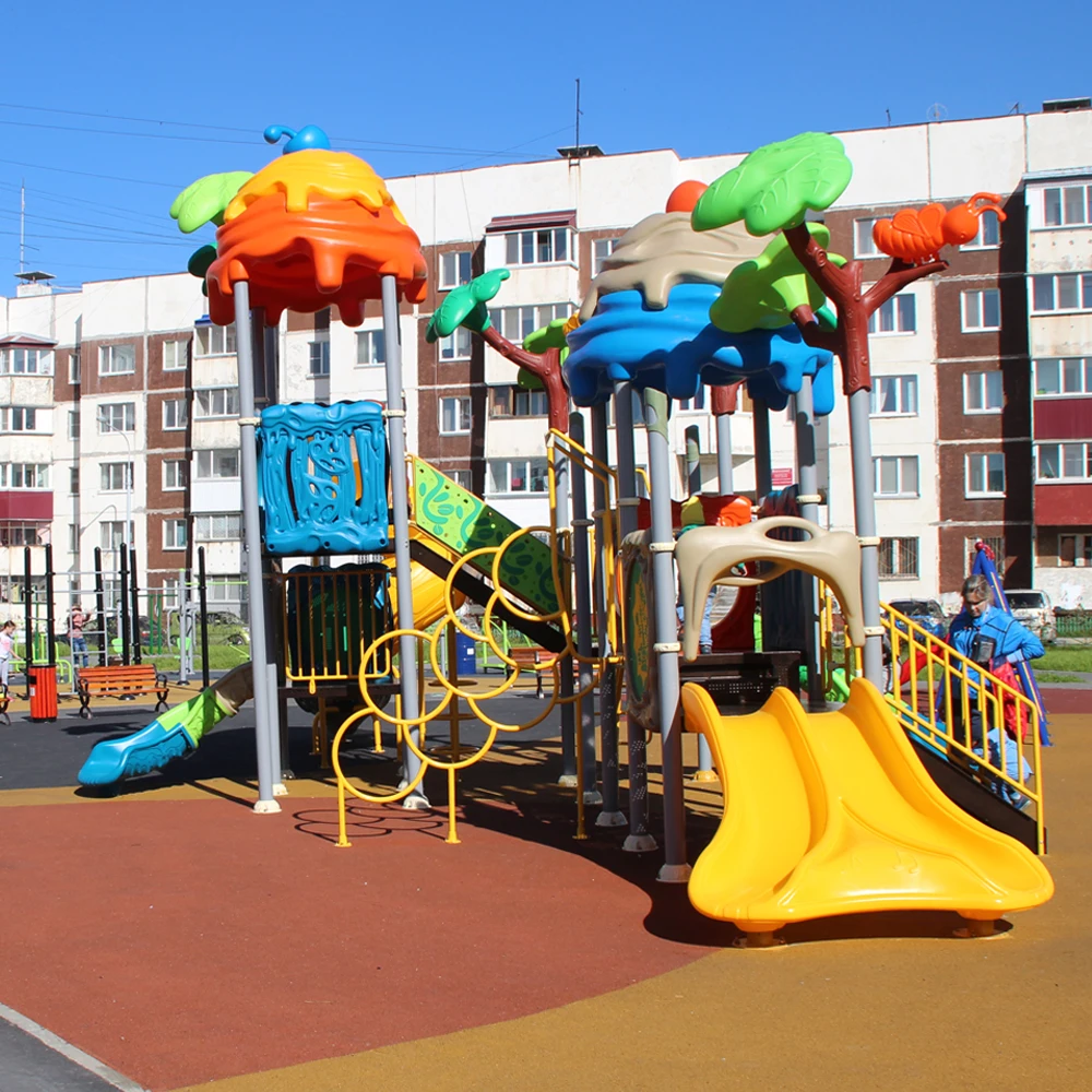 Kids Outdoor Playground New Design amusement park Equipment Plastic Playhouse Children Outdoor Playground Toy For Park