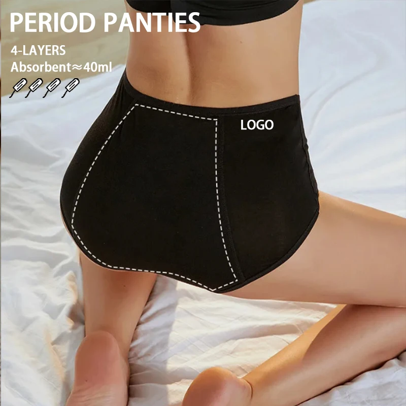 Hot Teen Culotte Menstruelle Breathable Leak Proof Periods Panty 4 Layer Period Panties Cotton Period Panties For Fat Women
