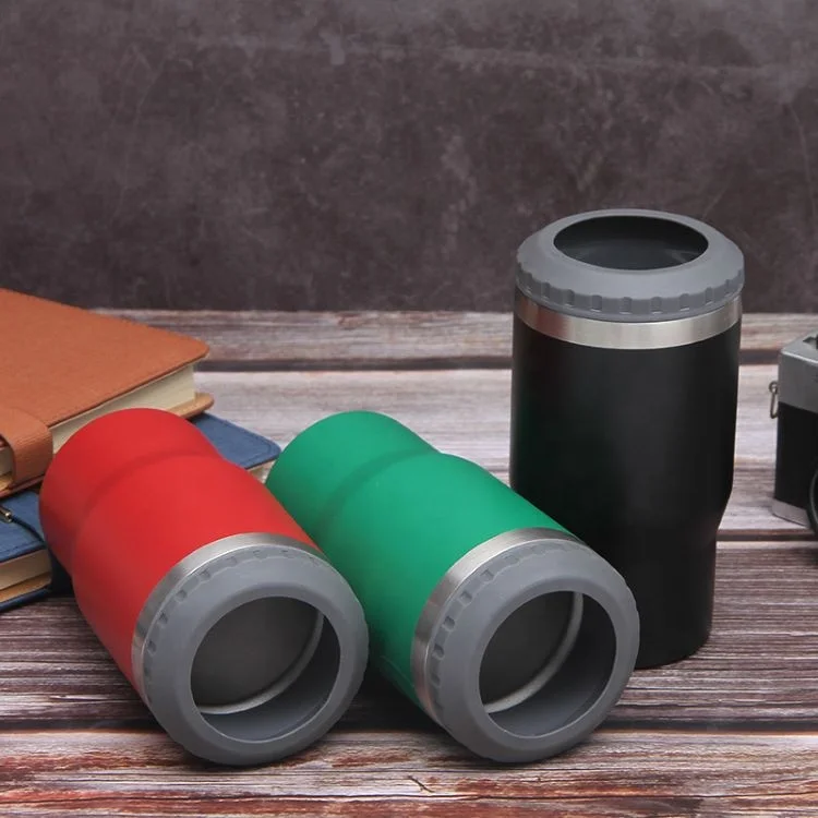 14oz Double Wall Eco Friendly 14oz Double Wall Vacuum Stainless Steel Sublimation Slim Beer Can Cooler