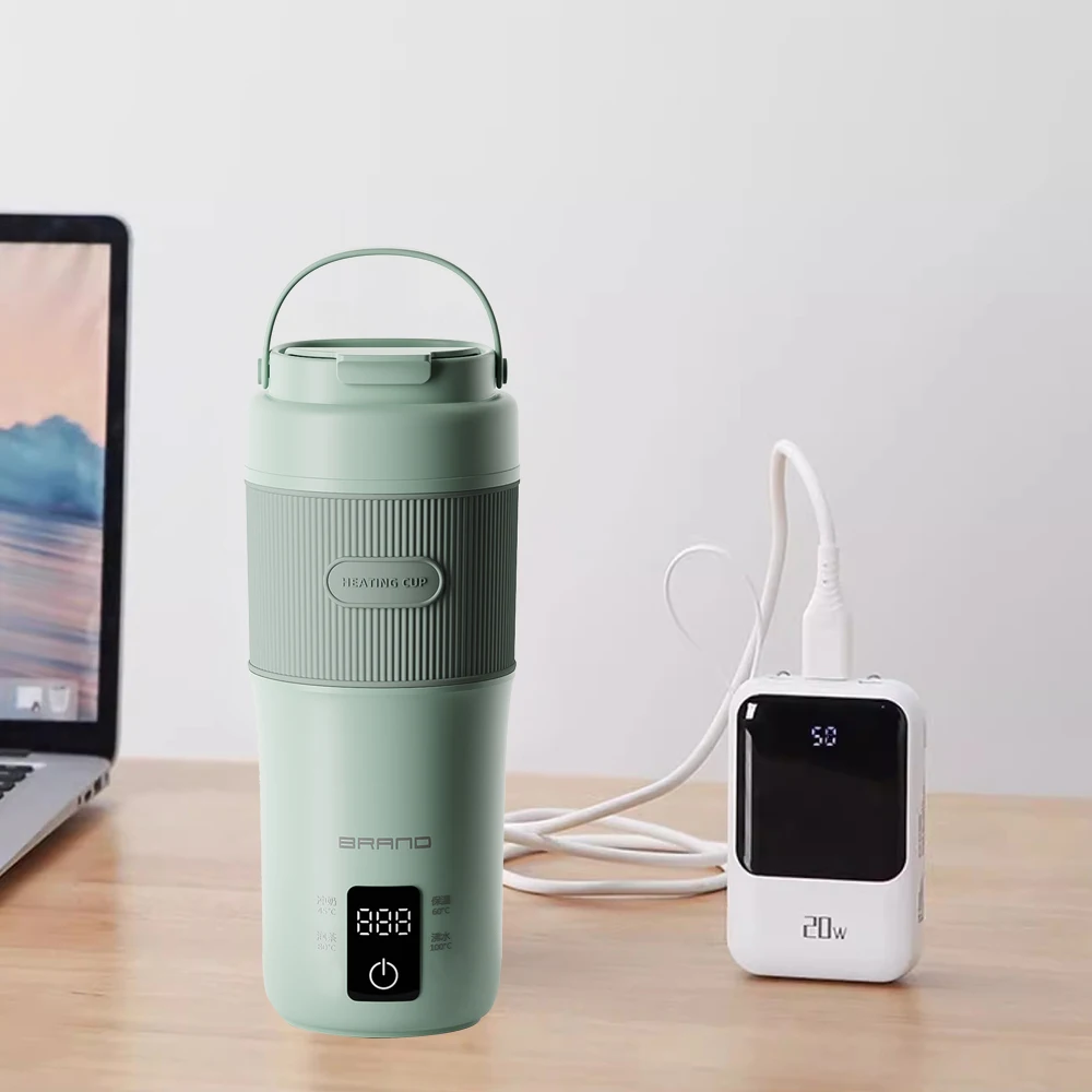 400ML 304# stainless steel Automatically Temperature Control USB Connection electric water bottle boiling kettle