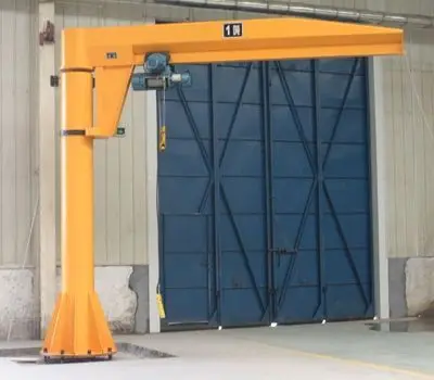 Pillar fixed jib boom crane Electrical hoist crane 500kg