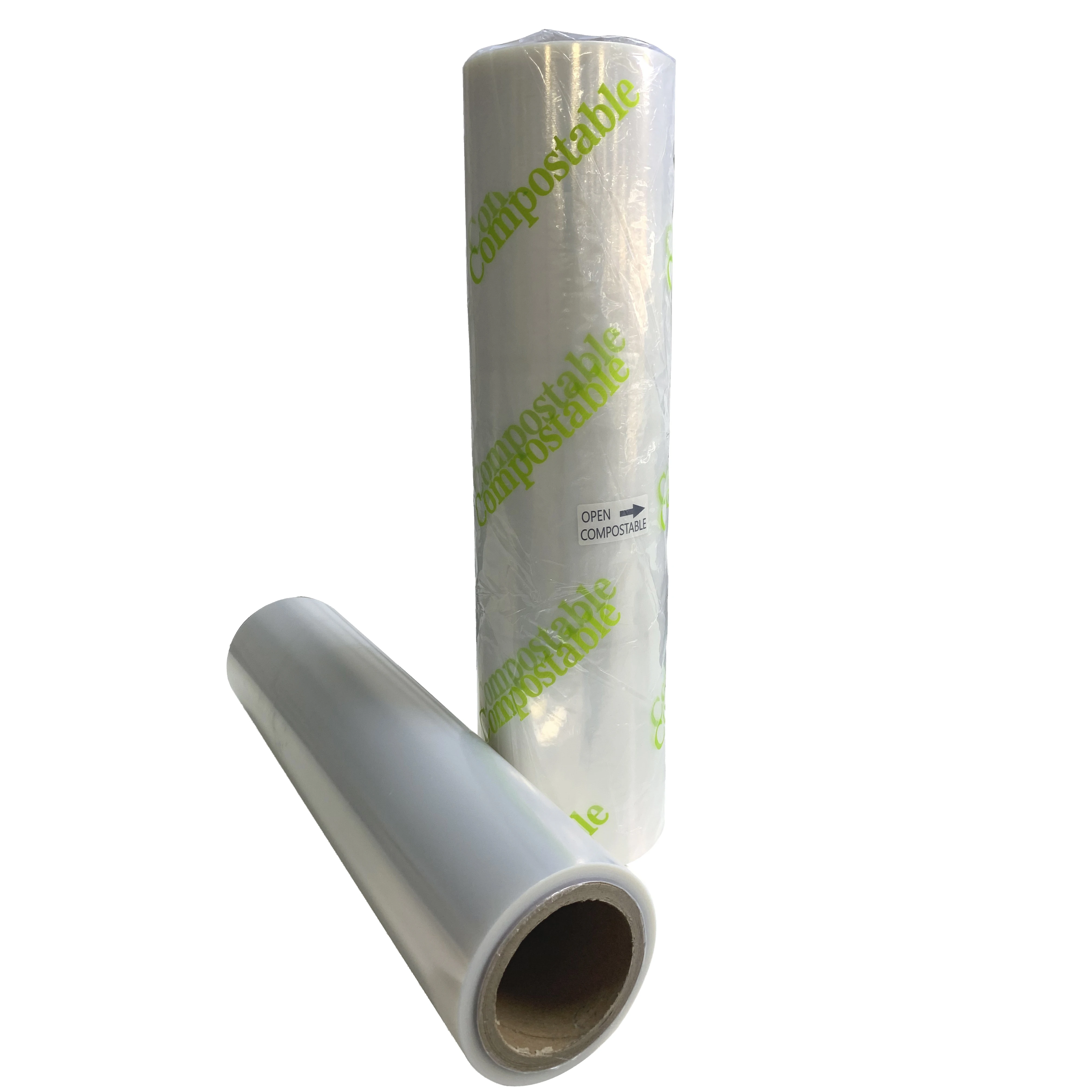 Compostable free sample PLA/PBAT stretch film wrapping film instead of PE