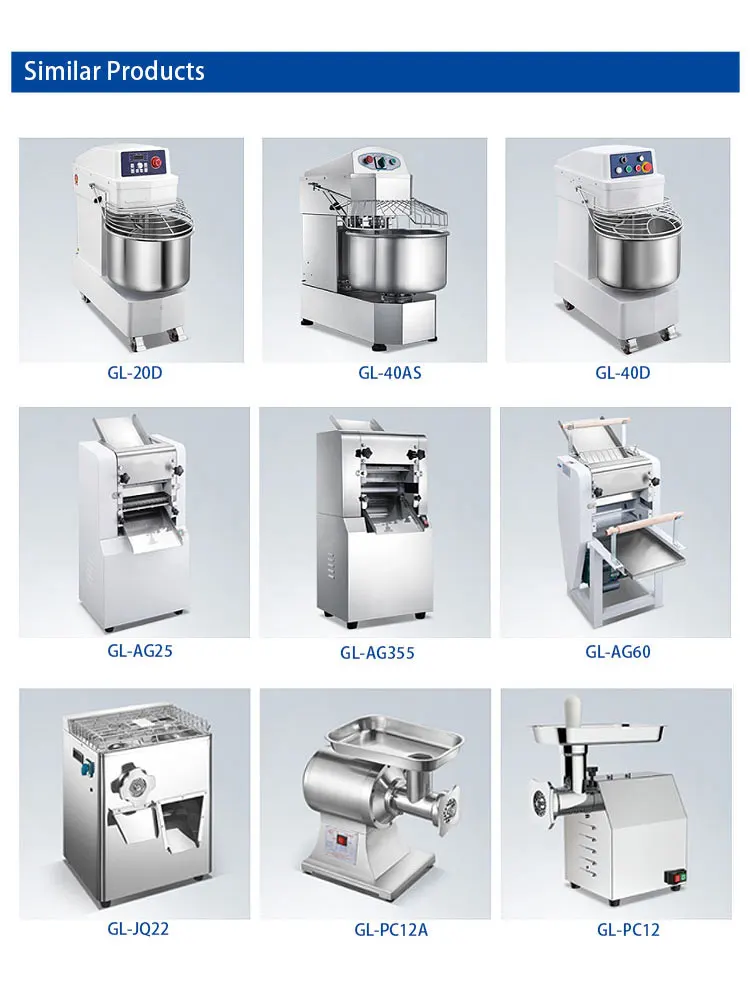 Commercial Spiral Dough Mixer Stainless Steel Dough Kneading Machine Flour Mixing Machine