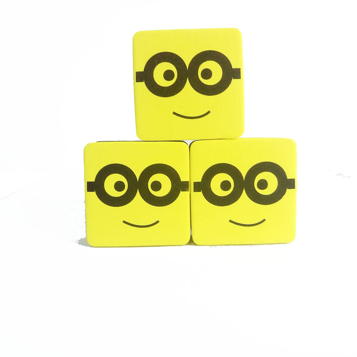 Mini Cube Yellow Man EVA Magnetic Whiteboard Eraser Blackboard Eraser for Kids