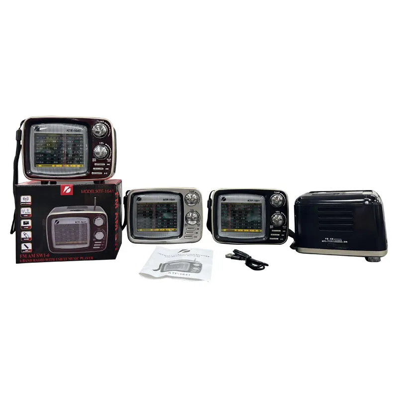 2023 New Arrival Mini Home Amplifier Antenna FM AM Midbass Speakers Audio System Sound Full Band Radio With USB