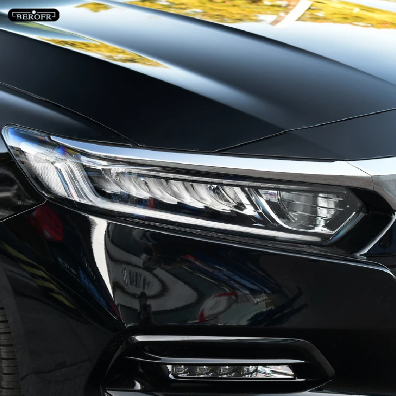 Car Headlight Tint Black Protective Film Protection Transparent TPU Light Sticker For Honda Civic Accord 10th 2019 Accessories