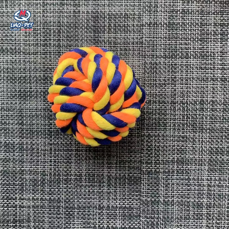 High Quality Hemp Rope Knot Toys Molar Pet Toys Rope Ball Chew Play Bite Pet Dog Toy Set Teeth Cleaning Cotton Linen 7 Piece