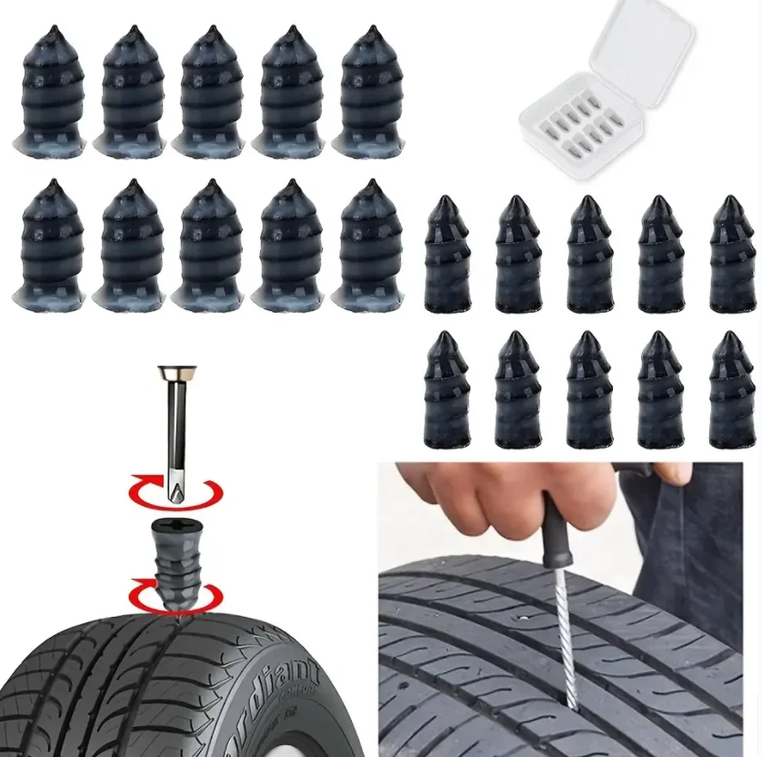 Wholesale Vacuum Tyre Repair Nail Car Motorcycle Car Scooter Rubber Tubeless Tire Repair Tool Glue Free Repair Tire Film Nail