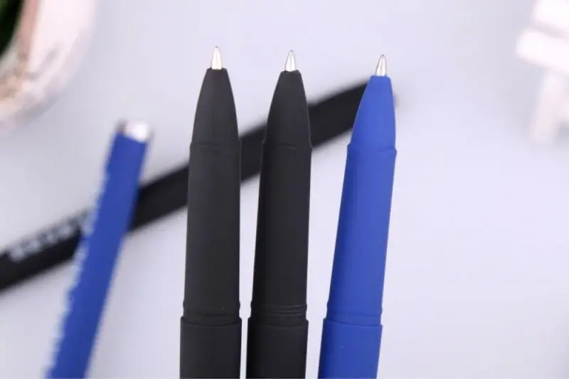 Neutral Pen Custom Stamping Advertising Pen Printing LOGO Gift Black Water Business Metal Gel Ink Pen