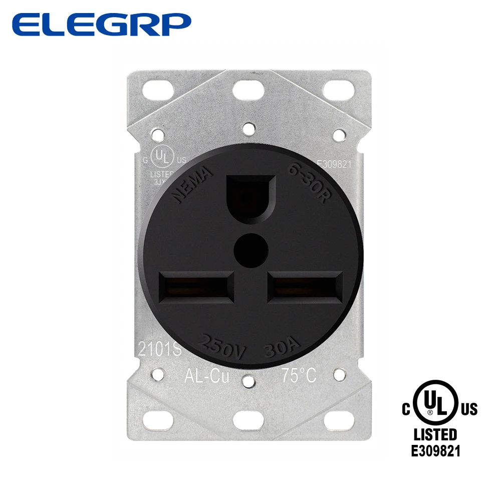 6-30R US Dryer Receptacle Outlet 30Amps 250V UL listed electric socket 30a switch socket wall Female industrial socket