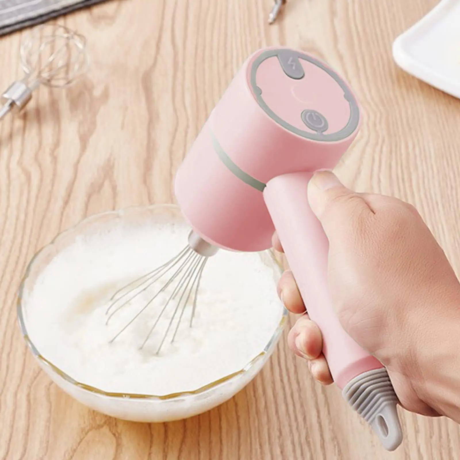 Electric 3-speed speed regulation two-in-one wireless portable manual outdoor household egg beater food mixer Blender