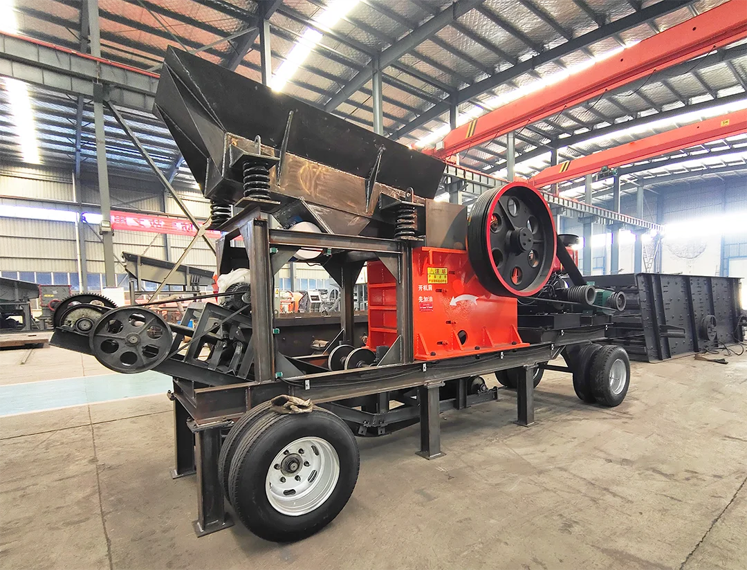 High quality manufacturer diesel engine pe250x400 stone jaw crusher machine with screen