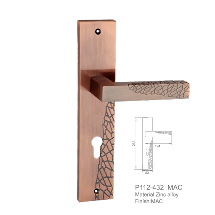 High quality luxury security zinc alloy door handles