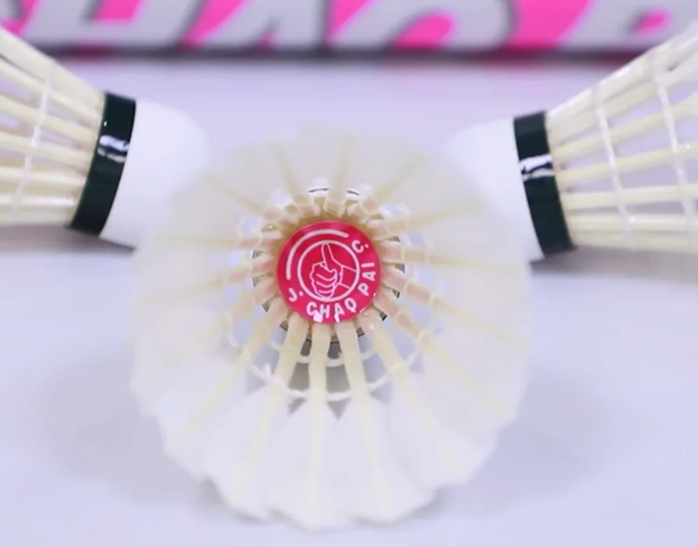PINK CHAOPAI  badminton goose feather good durability   shuttlecocks high quality