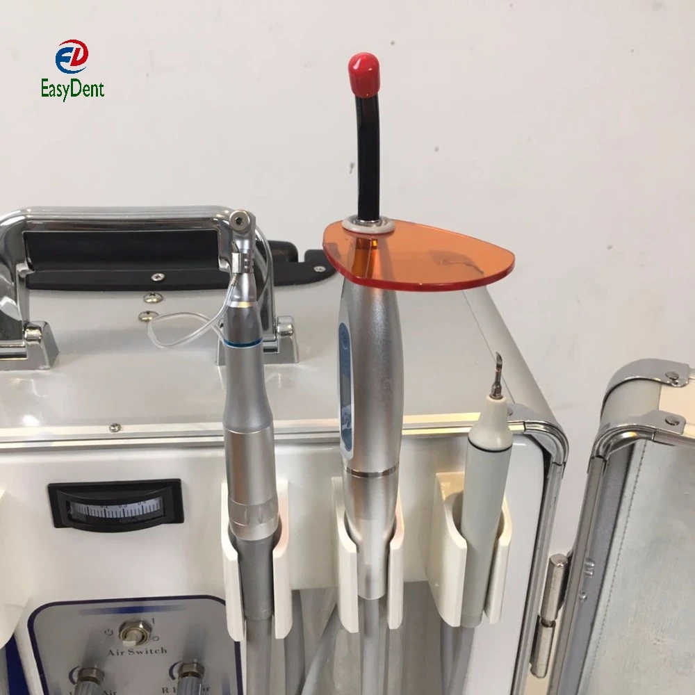 Портативный стоматологический турбинный агрегат с безмасляным воздушным компрессором шприц стоматологическая Мобильная всасывающая тележка