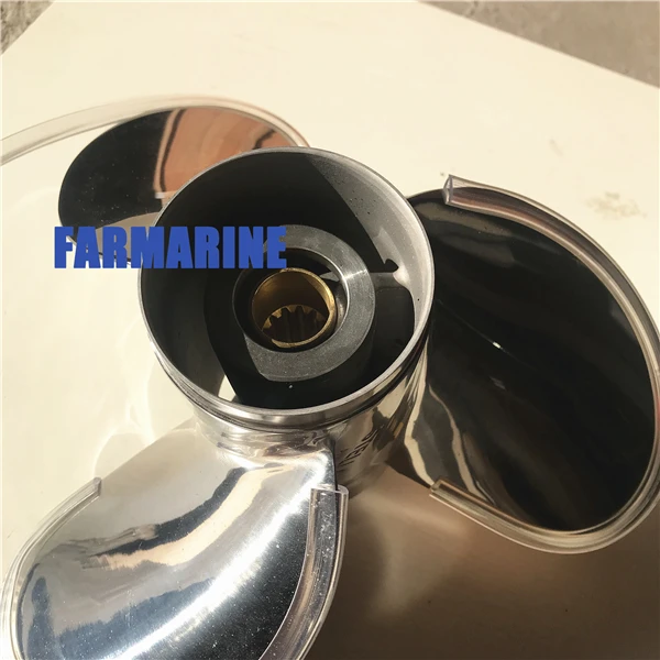 Stainless Steel 3 Blade 4 Blade marine propeller for outboard engine 40HP 85HP 115HP 200HP
