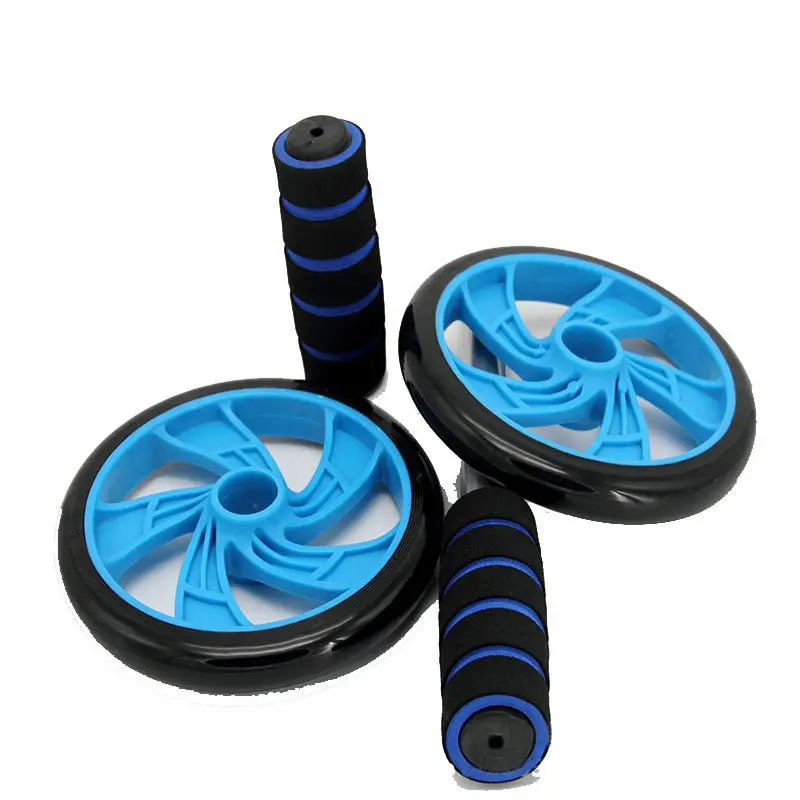 Abdominal core strength training multi functional flat support automatic rebound abdominal wheel roller