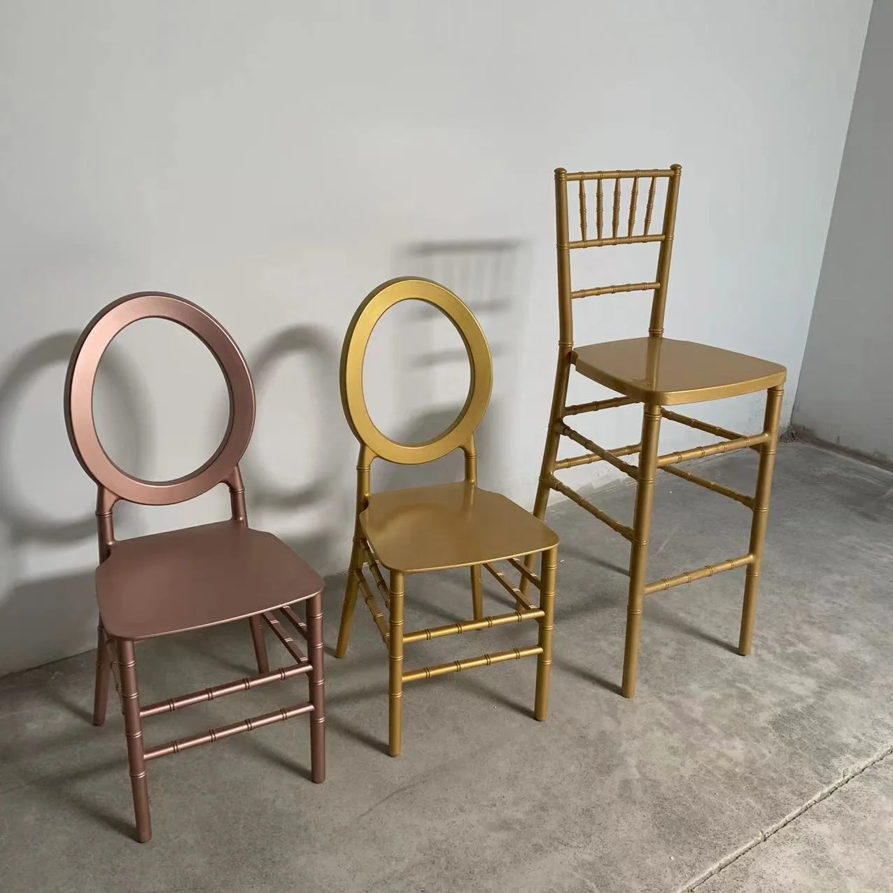 PP Resin Plastic Stackable Wedding Event Party Rental Dining Chair
