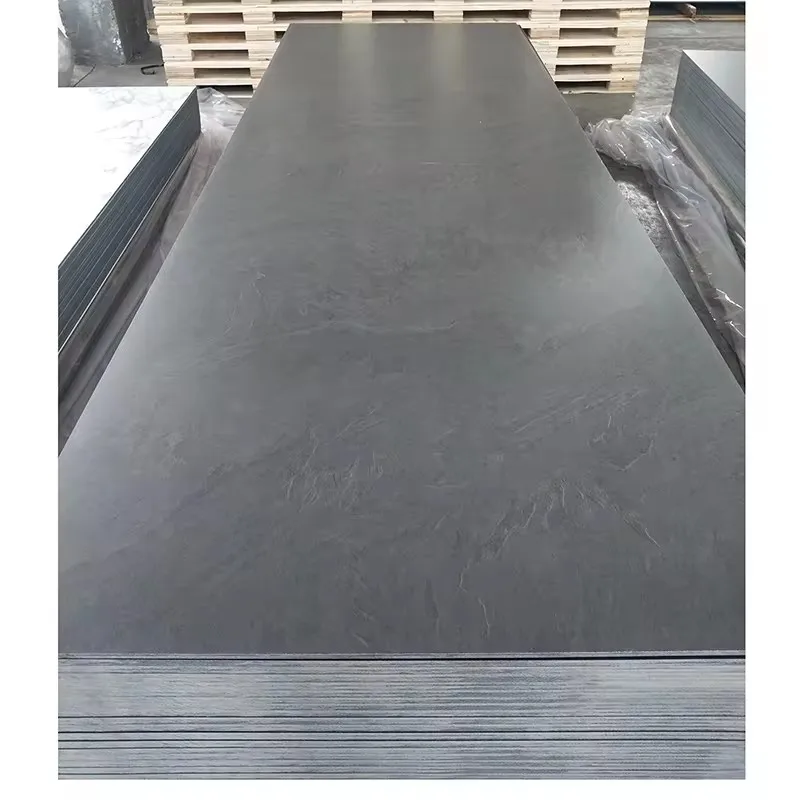 Hugh pressure laminate stone gray color marble formica hpl dining table with great price