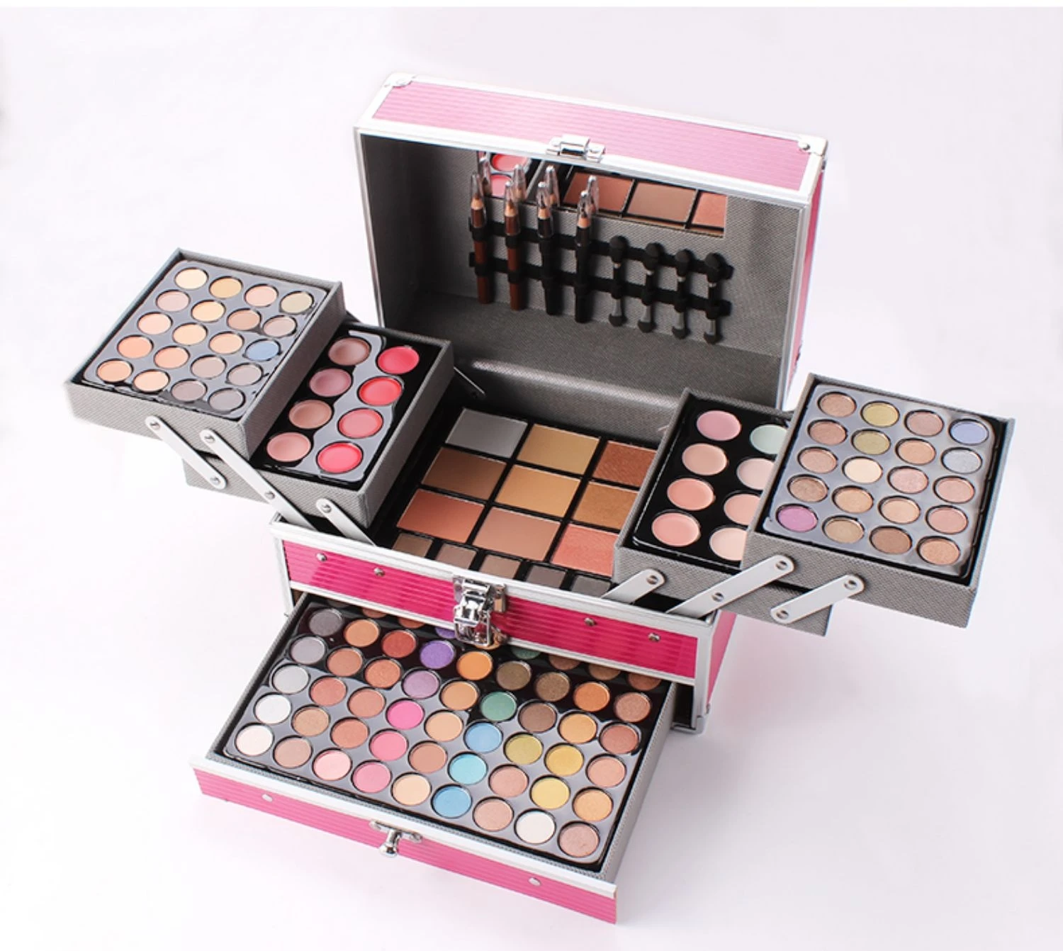 Miss Rose Pro 132 полноцветная палитра теней для век модный женский косметический Футляр Полный профессиональный макияж консилер