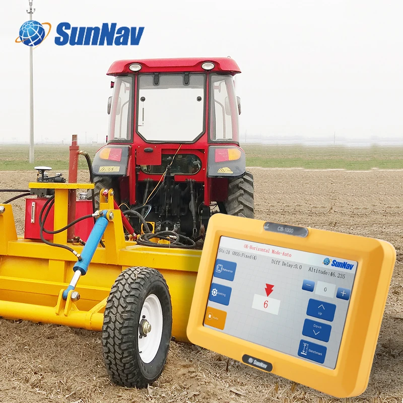 GPS land leveling system, Laser land leveling precision agriculture system GPS machine guidance GPS machine control