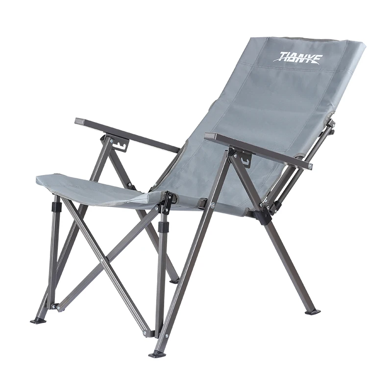 Wholesale Luxury Camping Chairs Outdoor High Back Aluminum Frame Folding Adjustable Beach Lounger