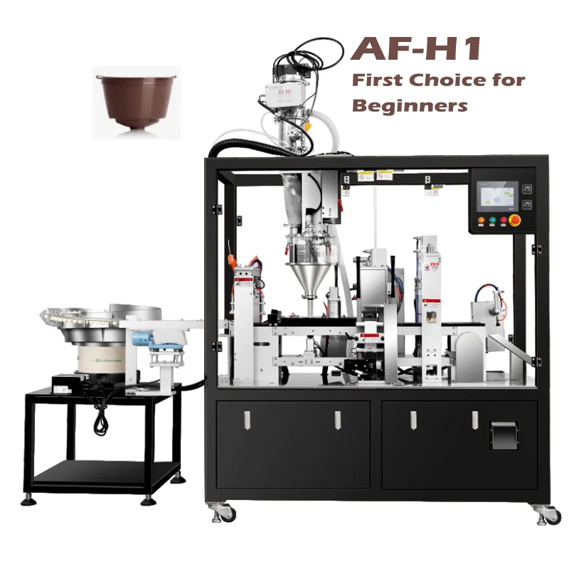 Entry level coffee capsule filling sealing Single lane best for beginners Stable running Dolce gusto coffee pods filling machine