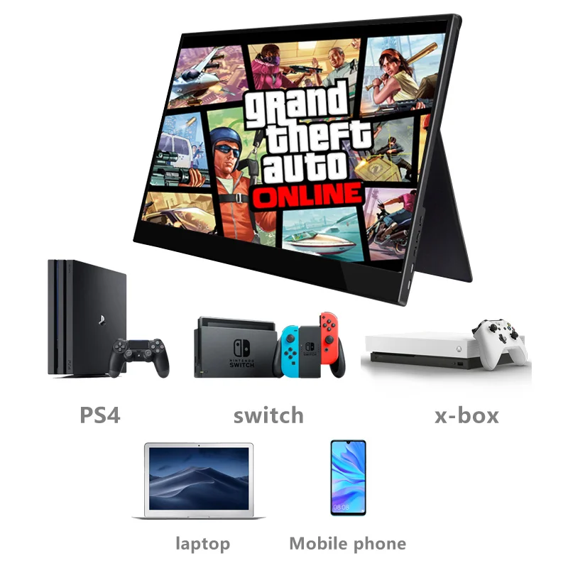 
4k 15.6 UHD Portable Monitor Extra Expandable Screen Laptop Smart Phone Type-C Gaming monitor LCD Monitor 