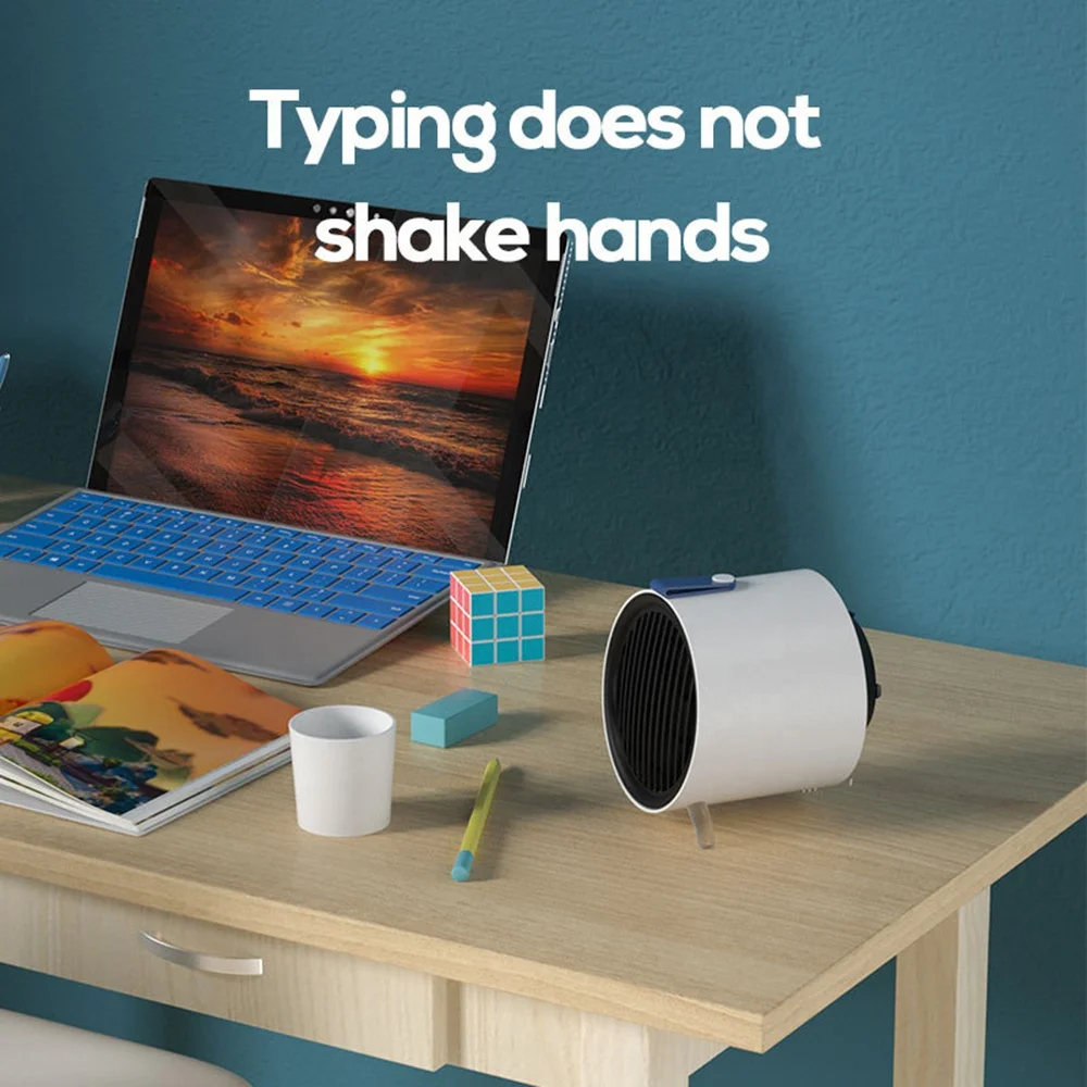 500w Portable Home Heating Fan Office Electric Heater Ceramic Quick Heating