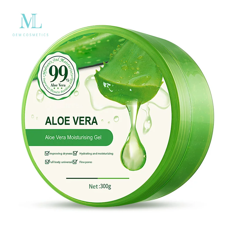 Private Label MLXL OEM COSMETIC Sensitive Oily Skin Smoothing Calming Gel Deep Moisturizing Skin Care Aloe Vera Gel