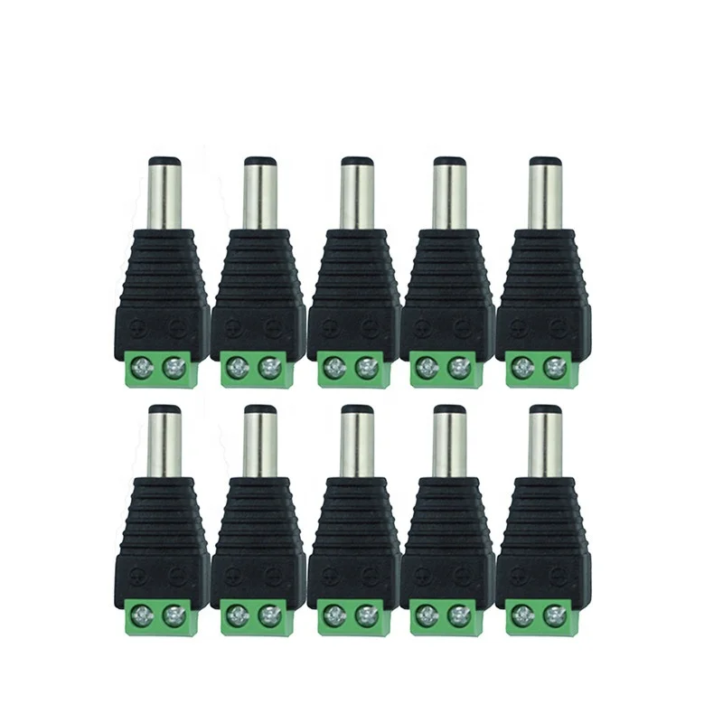 2.1*5.5mm Jack Plug DC connector for cctv connectors accessories