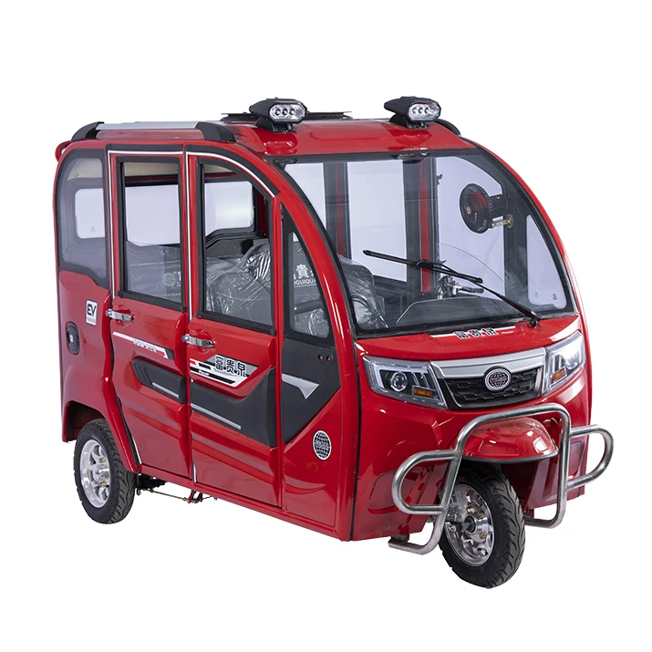 cost-effective quality assurance Closed cabin passenger tricycle 5 doors open three wheels electric tricycle 3 wheels vehicle