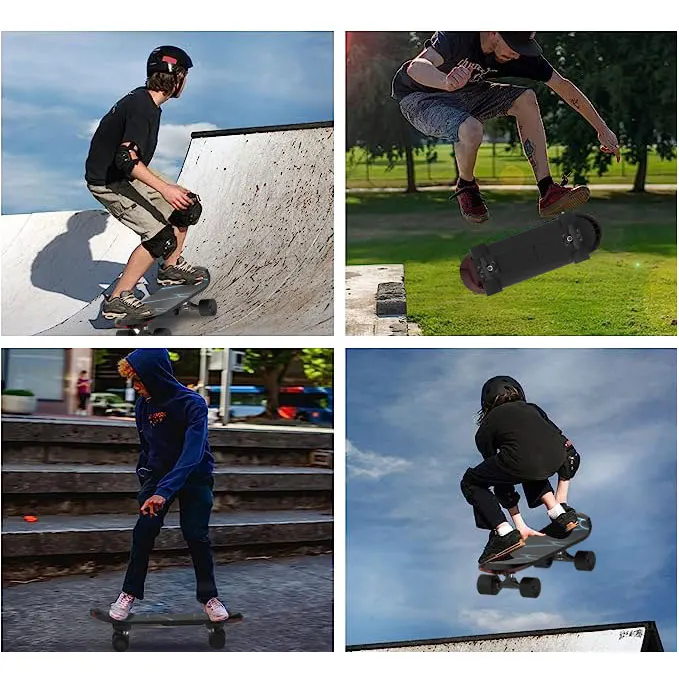 Warehouse Newest Model Colorful Electric Skateboard For Sale Four-Wheel 100w Motor Remote Control Electric Skateboard