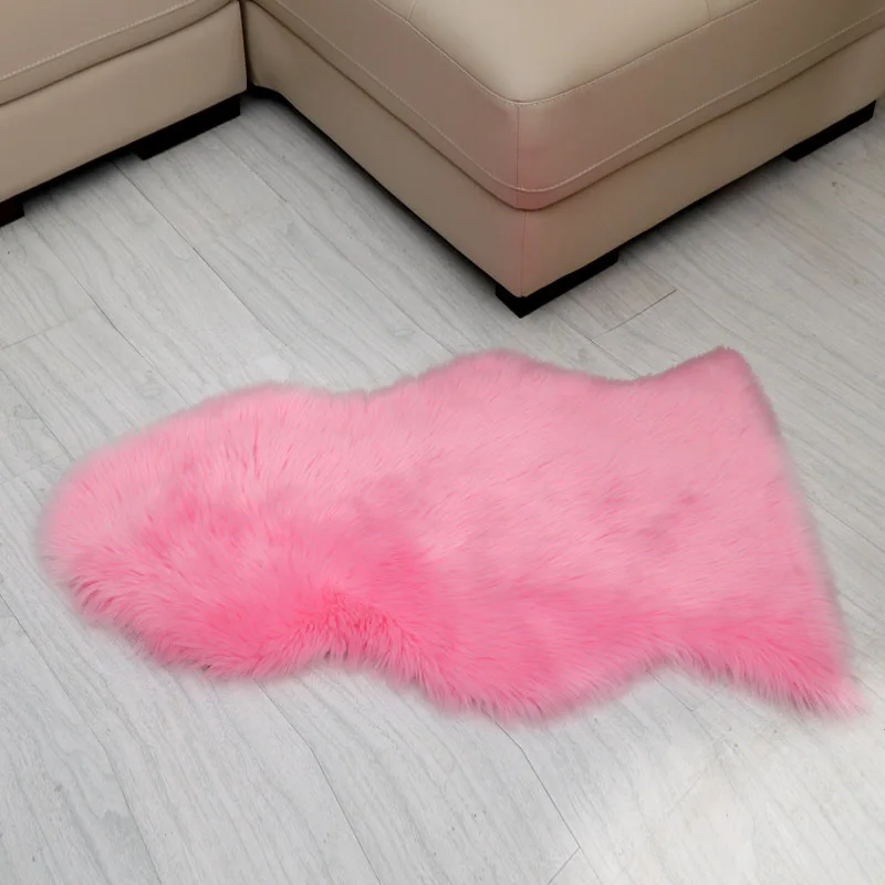 Factory wholesale Modern Faux fur Area Rug carpet Flurry and soft Flooring Area Rug and carpet
