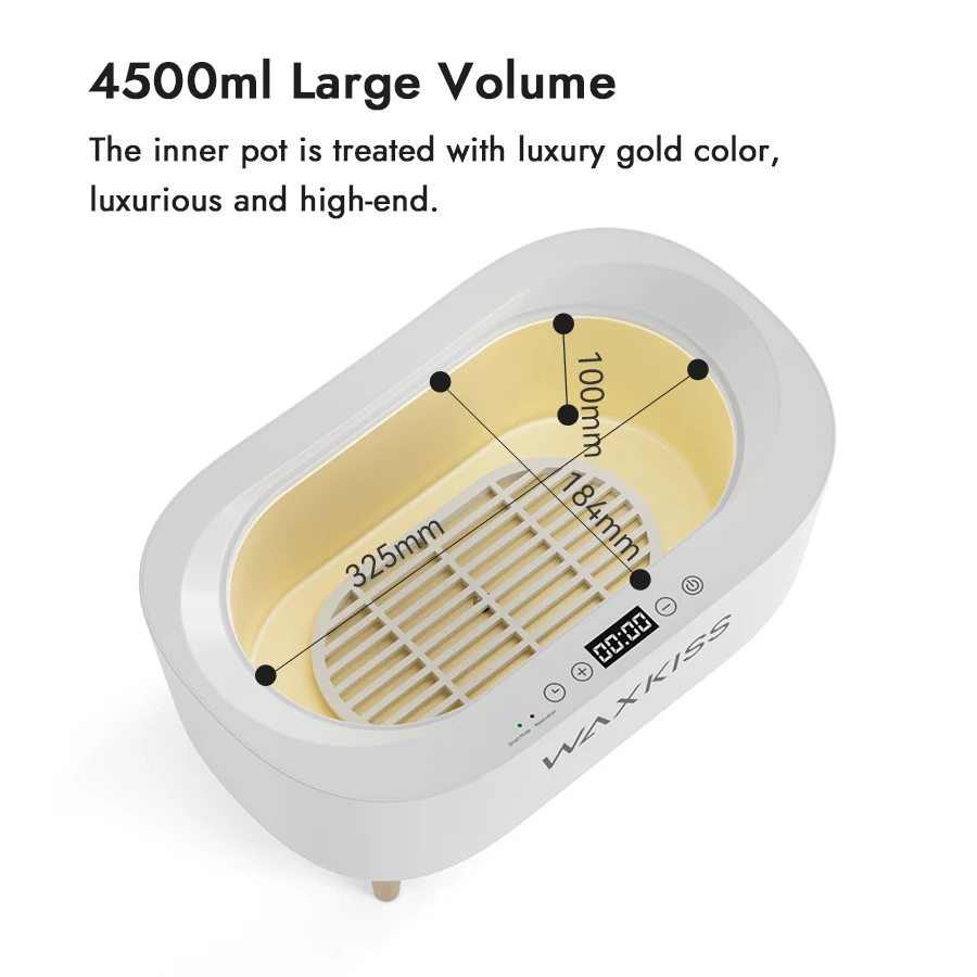 Customize Color 4500ml Portable Paraffin Bath Wax Machine US EU Plug Paraffin Wax Heater CE Certificate Paraffin Wax Warmer