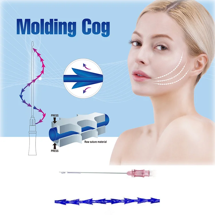 Pdo thread double mono screw  30G25mm lift quality pdo thread face dermal filler facial dermal fillers