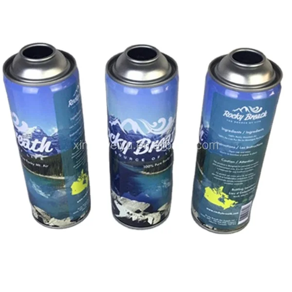 The empty aerosol spray cans/aerosol bottle