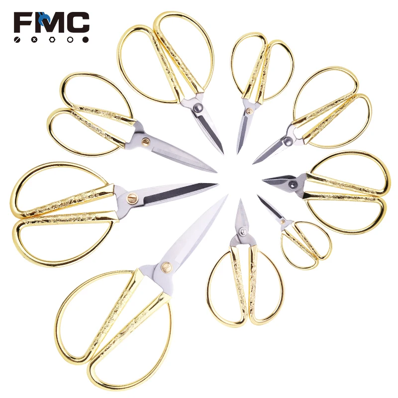 Горячие продажи золотые ножницы из нержавеющей стали для шитья ручной работы сплава свадебные портные золотой